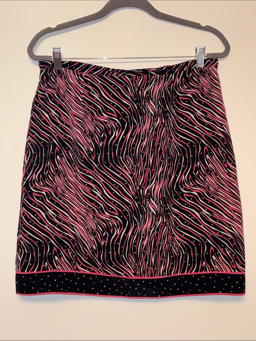 Vintage Silkland 100% silk skirt. Size 12p